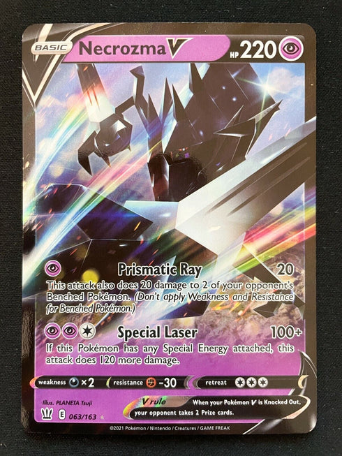 Necrozma V 063/163 Battle Styles Ultra Rare Pokemon Card